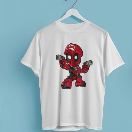 Deadpool Mario Mashup T-shirt – Front